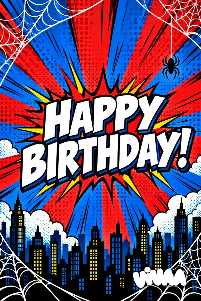 Children's birthday in Spiderman style
